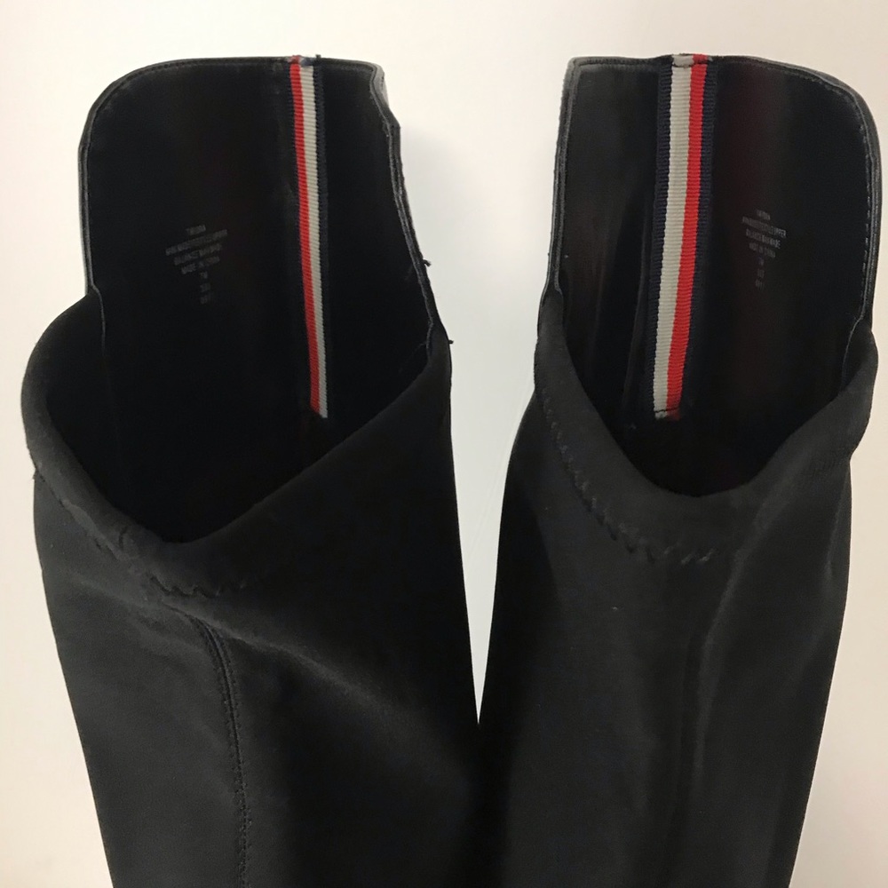 Tommy Hilfiger Tall Riding Boots Size 7 Black - Picture 6 of 8